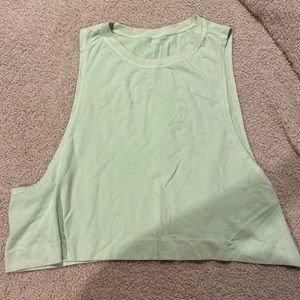 Avocado Crop tank (mint green)